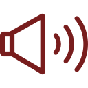 Icono de altavoz que simboliza sonido y audio, utilizado para representar funciones de audio en aplicaciones y dispositivos.